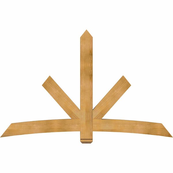 Ekena Millwork Alberta Rough Sawn Timber Gable Bracket, Western Red Cedar, 84"W x 53"H x 4"D x 6"F, 15/12 Pitch GBW084X53X0406ALB00RWR - main